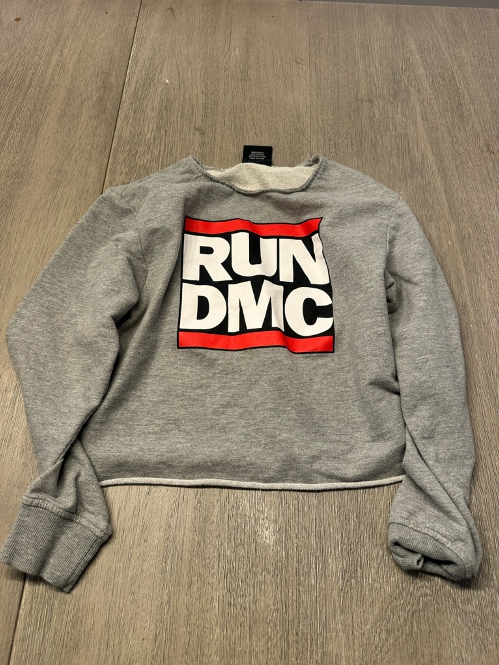 RUN DMC Gray Crewneck Sweater - Women's Scoop/Crew